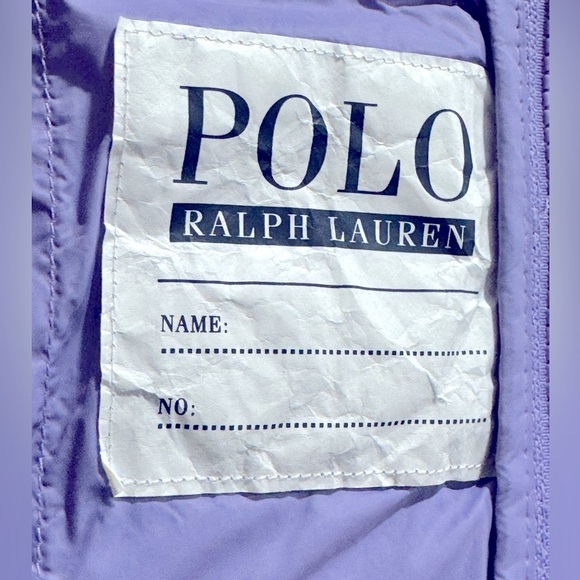 POLO BY RALPH LAUREN EUC Sz 5  Purple Puffer Vest - Picture 6 of 9